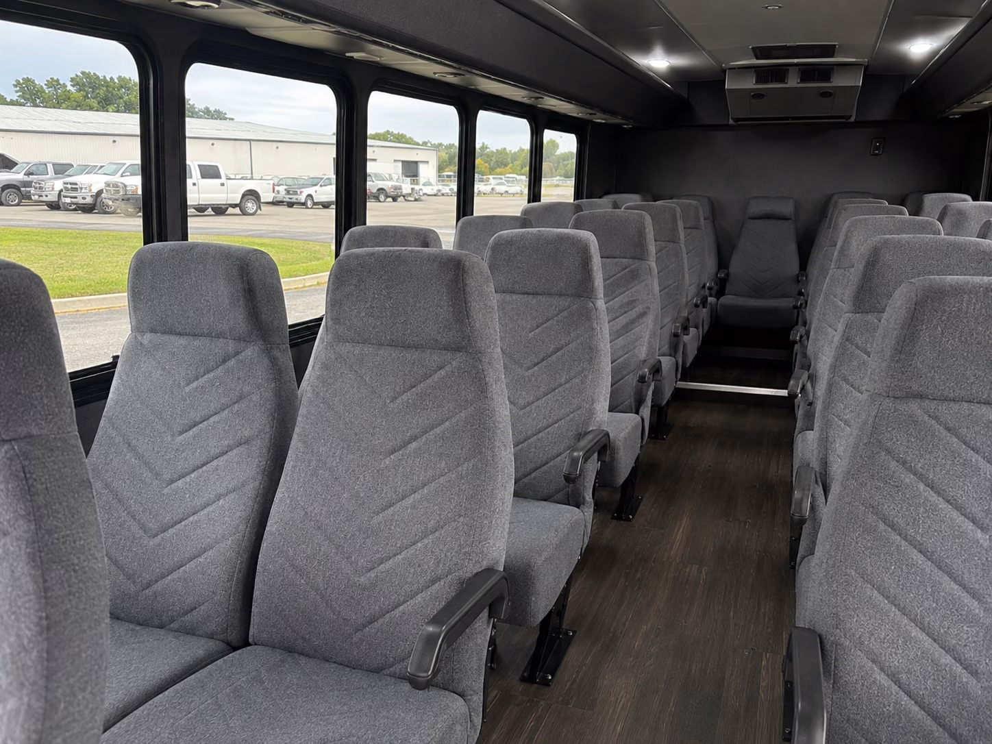 albany 20 passenger minibus inside