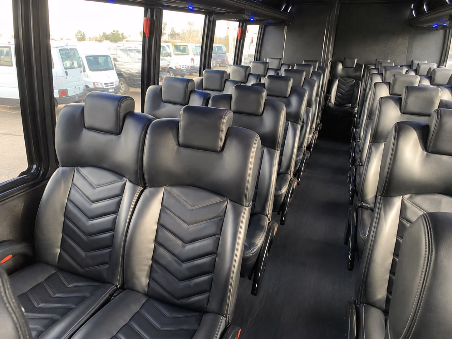albany 20 passenger minibus interior
