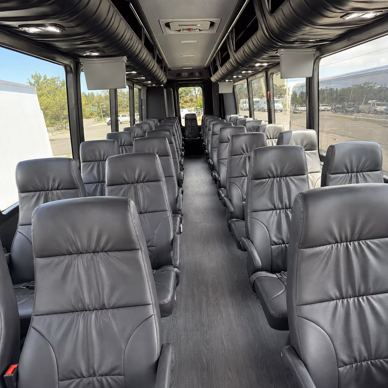 albany 30 passenger minibus inside