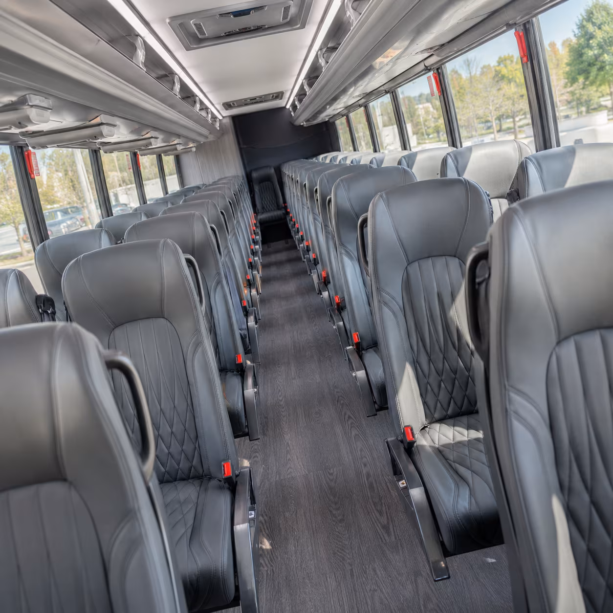 albany 35 passenger minibus inside