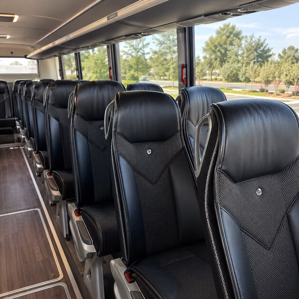 albany 45 passenger charter bus interior