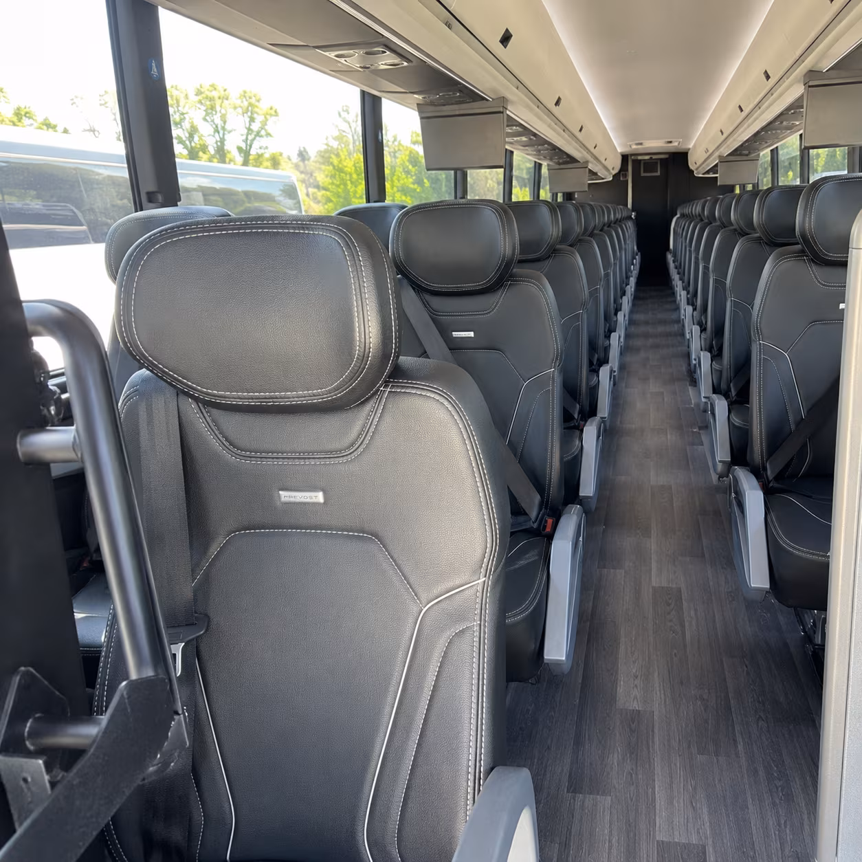 albany 47 passenger charter bus interior