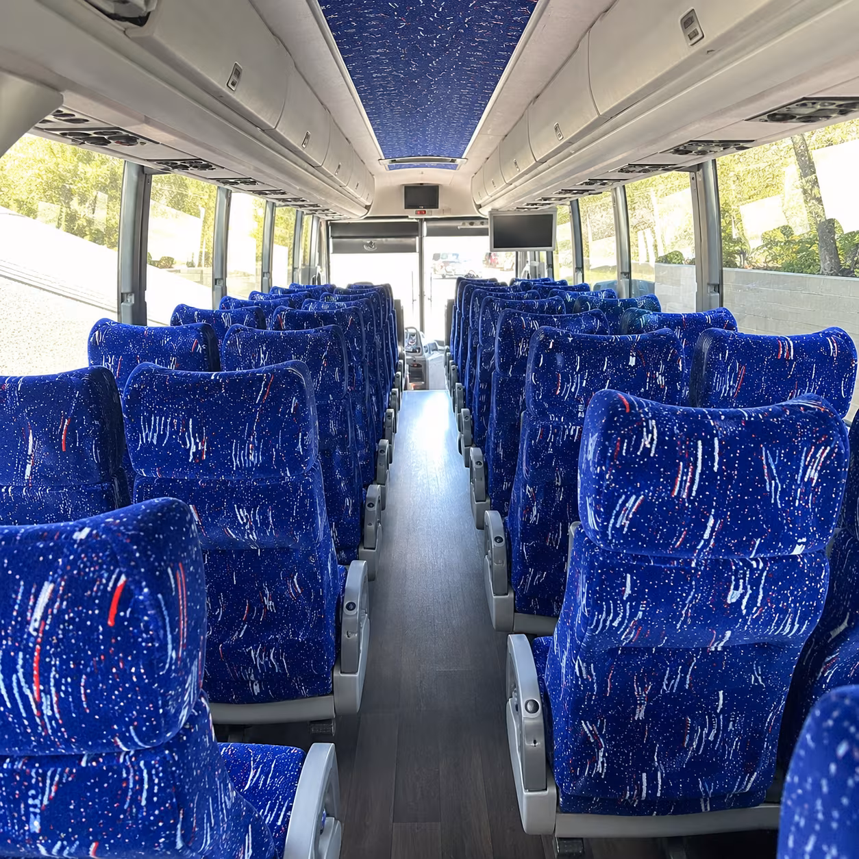 albany 50 passenger charter bus interior