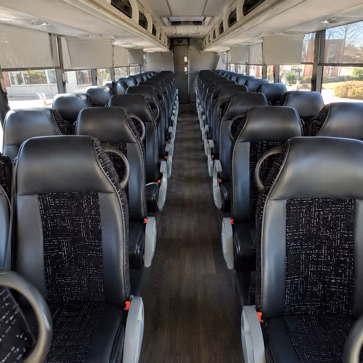 albany 54 passenger charter bus inside