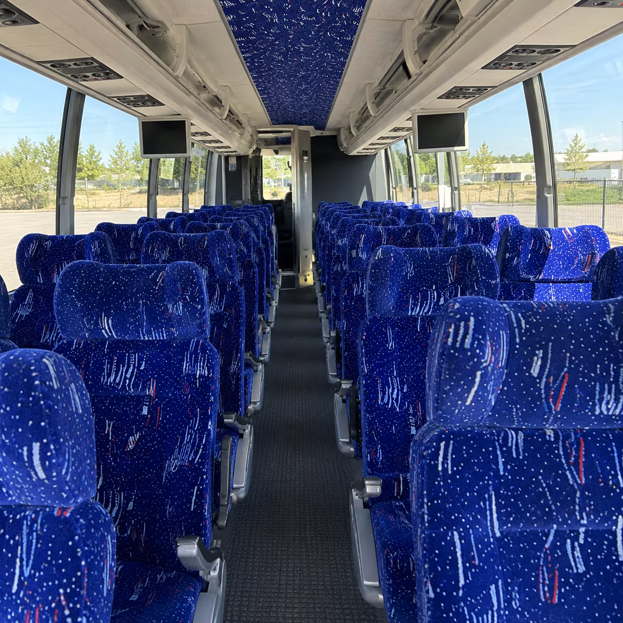 albany 54 passenger charter bus interior