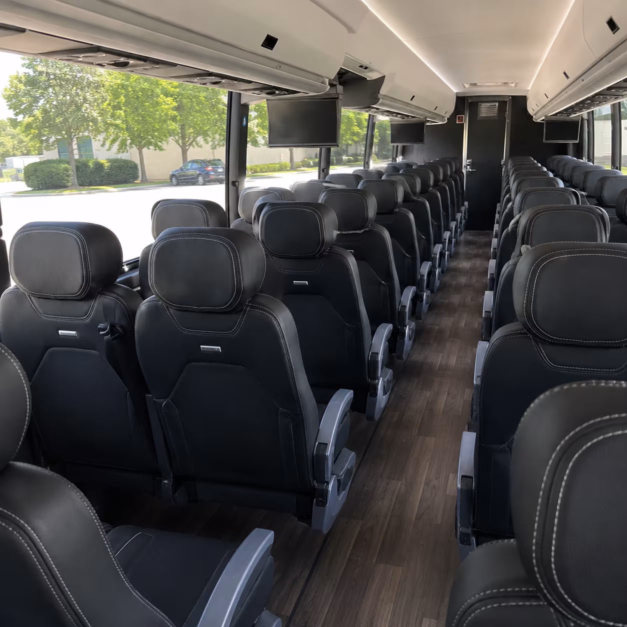 albany 56 passenger charter bus interior