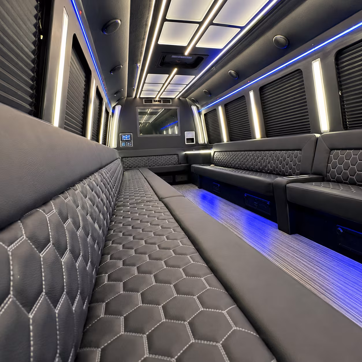 albany party bus inside