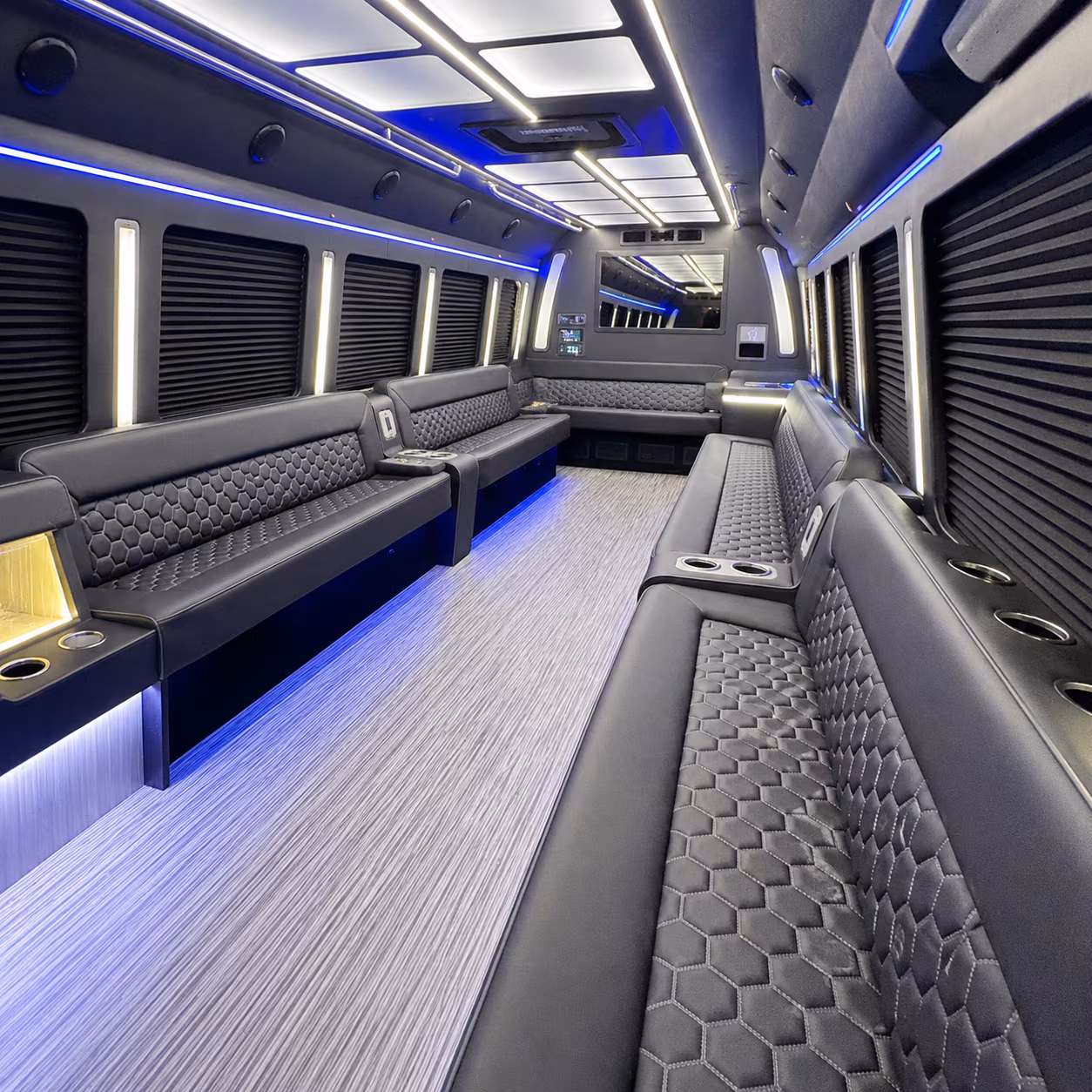 albany party bus interior